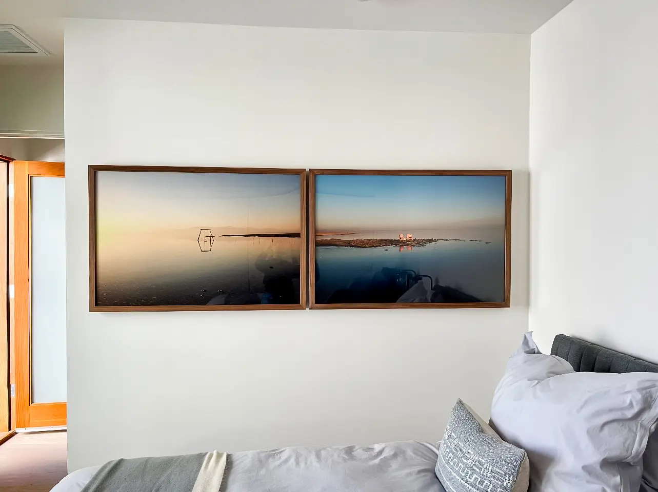 bedroom with photograph