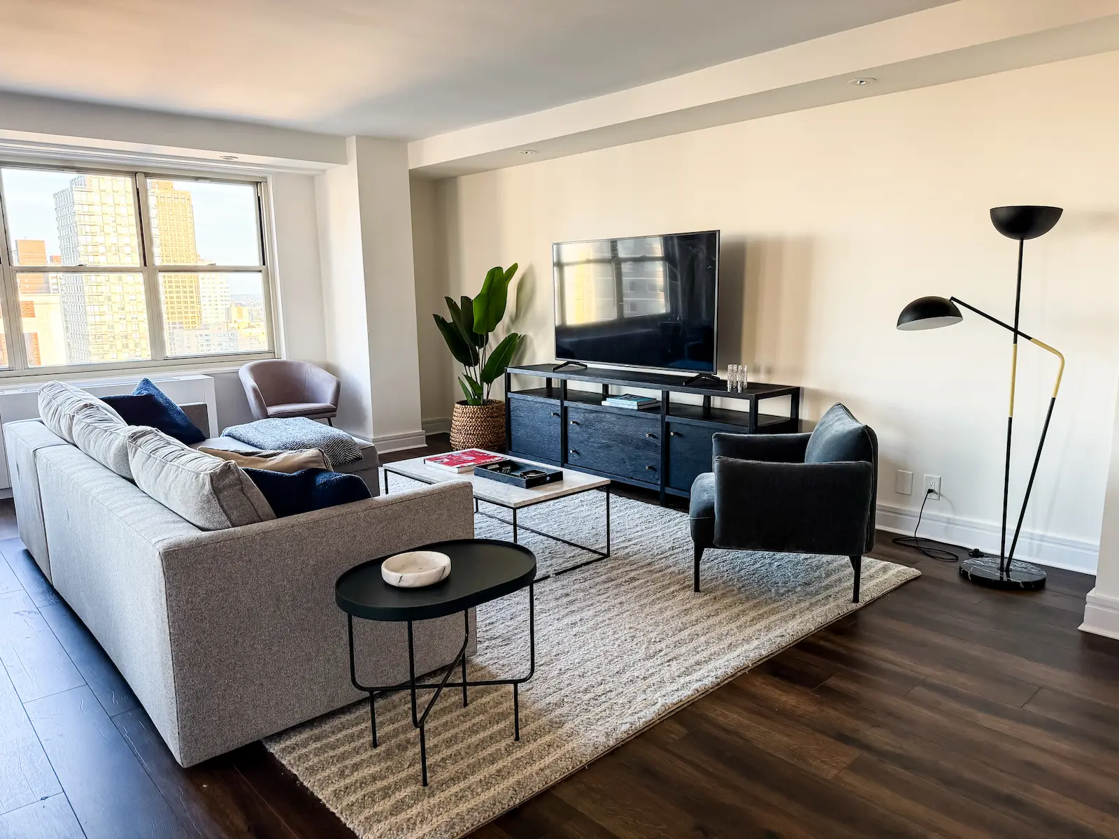 living room in neutral colors